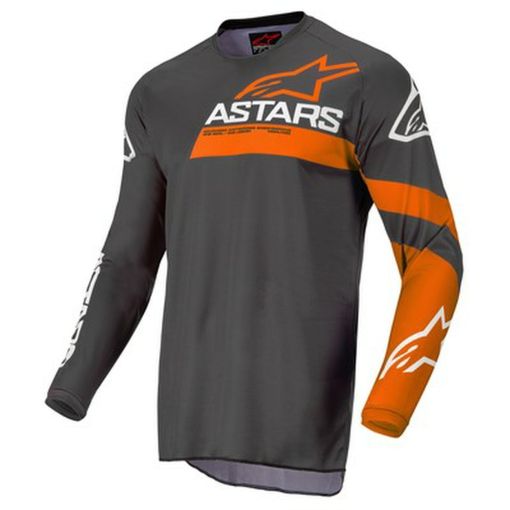 2022 Alpinestars FLUID CHASER Anthracite Coral Flo Motocross Jersey XXL Only 