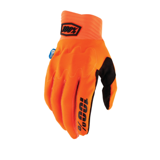 100% Cognito Smart Shock Motocross Gloves Flo Orange