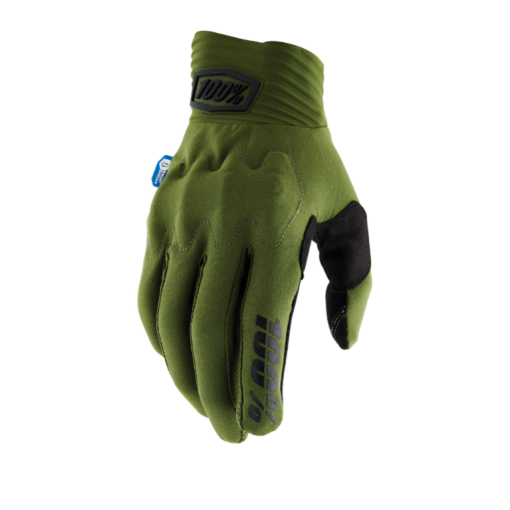 100% Cognito Smart Shock Motocross Gloves Army Green 
