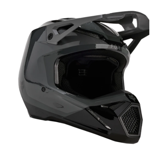 2024 Fox Youth V1 Nitro Motocross Helmet (Dark Shadow)