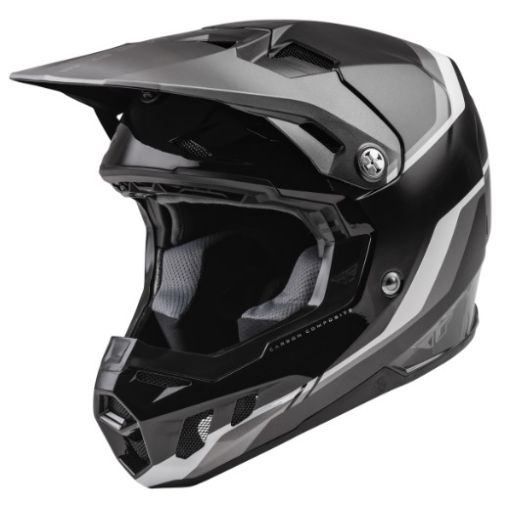 2022 Fly Racing Formula CC Motocross Helmet DRIVER Black Charcoal White