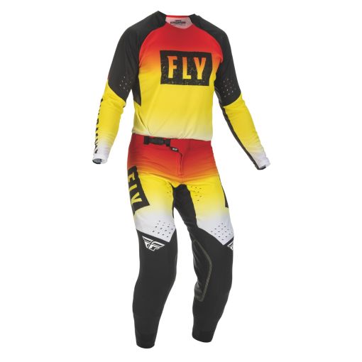 2022 Fly Racing Evolution DST Limited Edition Motocross Gear Red Yellow Black