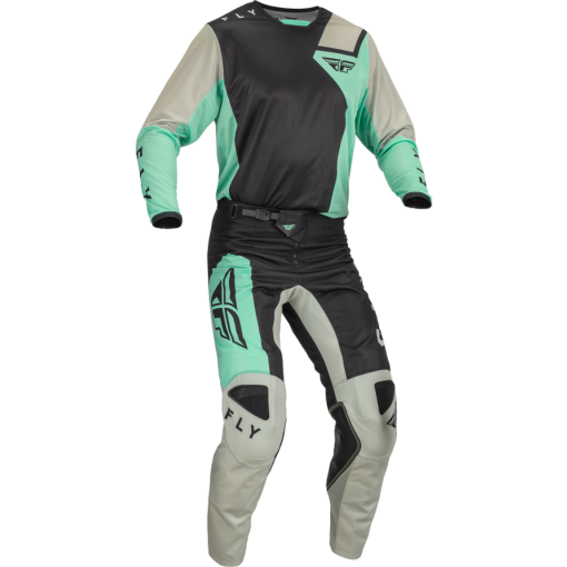 2023  Fly Racing Kinetic JET Motocross Gear Black Mint Grey