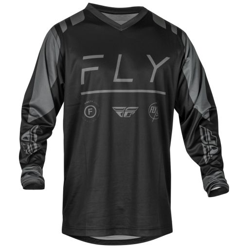 Fly 2024 F16 Motocross Jersey (Black/Charcoal)