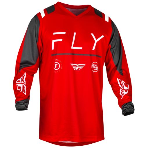 Fly 2024 F16 Motocross Jersey (Red/Charcoal/White)