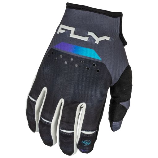 Fly 2024 Kinetic Reload Motocross Gloves (Charcoal/Black/Blue)