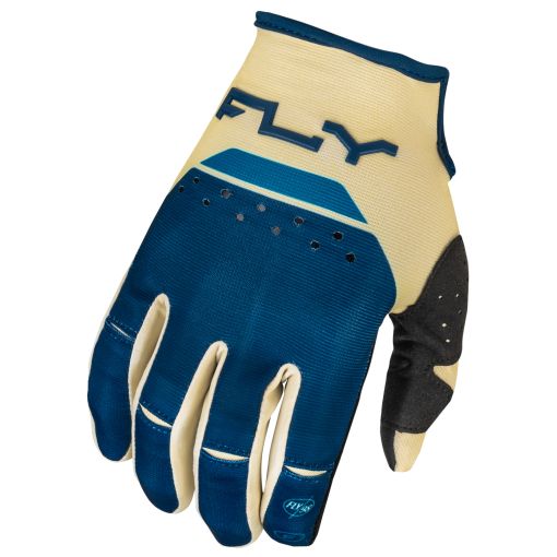Fly 2024 Kinetic Prix Motocross Gloves (Ivory/Navy/Cobalt)