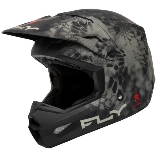Fly 2024 S.E. Kryptek Motocross Helmet (Matte Moss Grey/Black)
