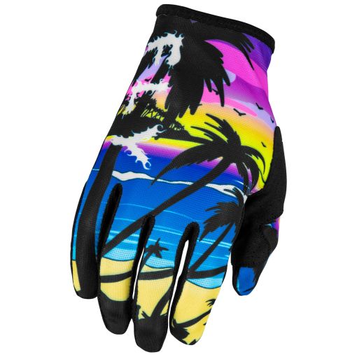 Fly 2024 Lite Malibu Motocross Gloves (Pink/Blue/Sand)