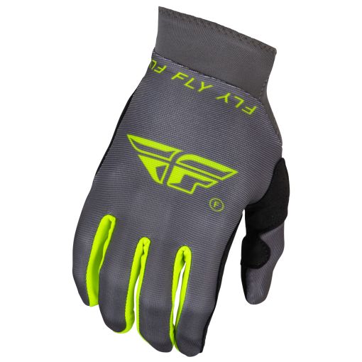 Fly 2024 Pro Lite Motocross Gloves (Charcoal/Hi-Viz)