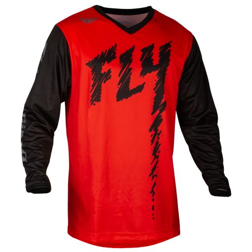Fly 2024 Youth F16 Motocross Jersey (Red/Black/Grey)