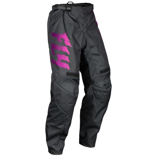Fly 2024 Youth F16 Motocross Pants (Grey/Charcoal/Pink)