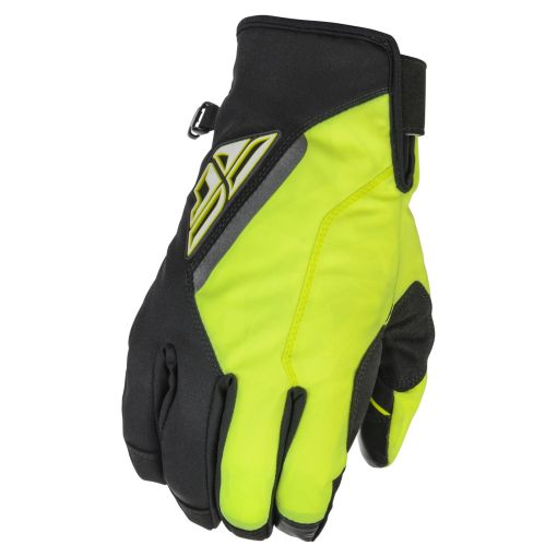 2024 Fly Racing Title Adult Motocross Gloves (Black/Hi-Viz)