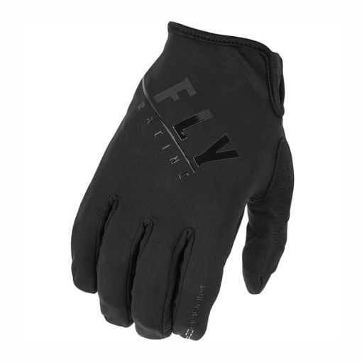 2024 Fly Racing Windproof Lite Adult Motocross Gloves (Black)