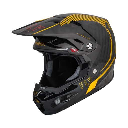 2024 Fly Racing Formula Carbon Tracer Motocross Helmet (Gold)