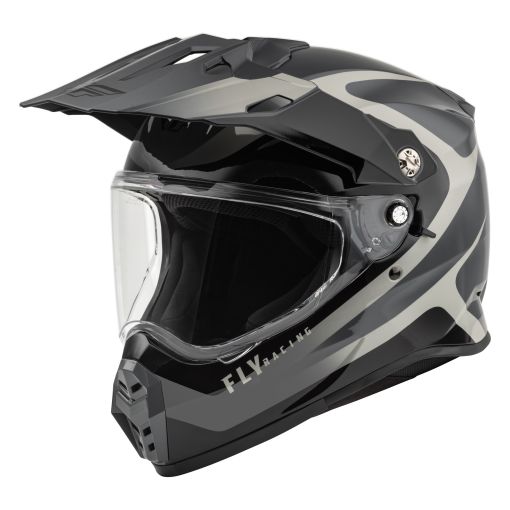 2024 Fly Racing Trekker Pulse Adult Motocross Helmet (Black/Grey)