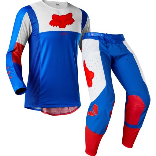 Fox AIRLINE PILR Special Edition Motocross Gear BLUE RED