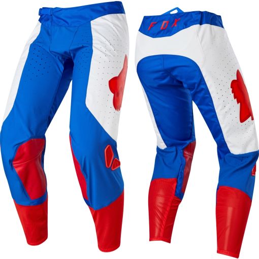 Fox AIRLINE PILR Special Edition Motocross Pants Blue Red
