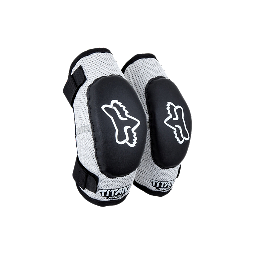 2024 Fox PeeWee Titan Elbow (Black/Silver) 4-7 years OUT OF STOCK 