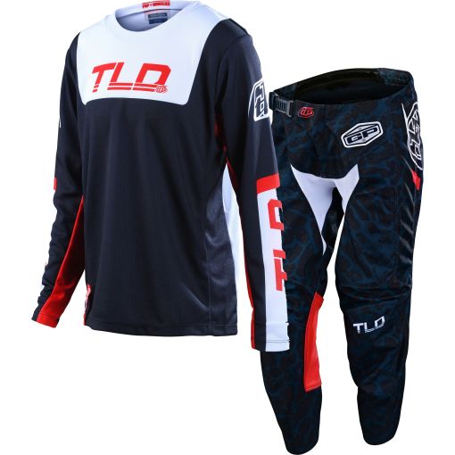 2022 /SPRING Troy Lee Designs TLD FRACTURA GP Youth Kids Motocross Gear Navy Red