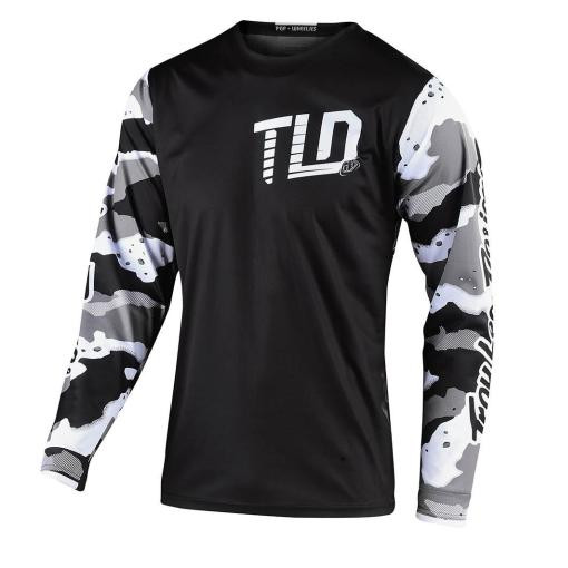 2022 \ FALL Troy Lee Designs TLD GP Youth Kids Motocross Jersey CAMO WHITE BLACK