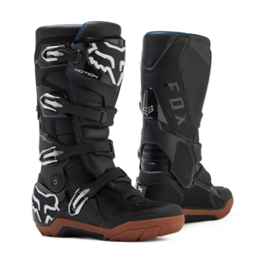 2024 Fox Motion X Enduro Off Road Boots (Black/Gum)