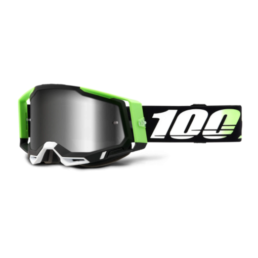 100% Racecraft Gen 2 Motocross Goggles Kalkuta Mirror Silver Lens