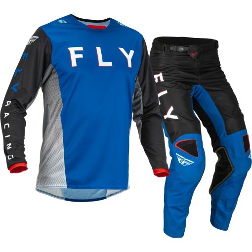 2023 Fly Racing Kinetic KORE Motocross Gear Blue Black 