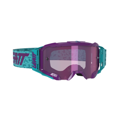 Leatt Goggle Velocity 5.5 Iriz Aqua - Purple Lens 