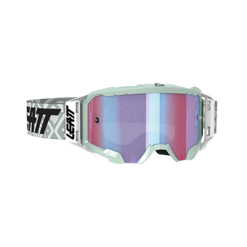 Leatt Goggle Velocity 5.5 Iriz White - Blue Lens 