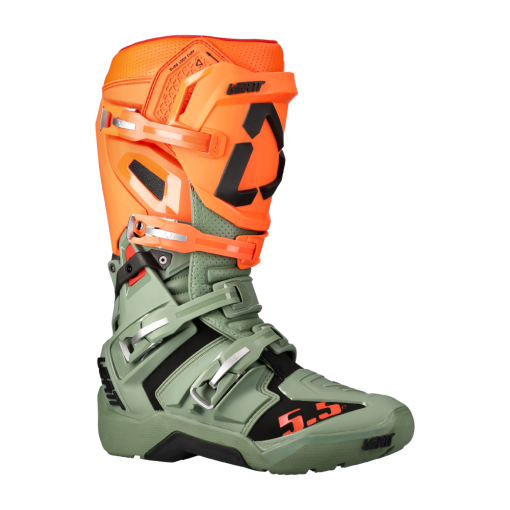 Leatt Motocross Boots 5.5 Flexlock Enduro Cactus