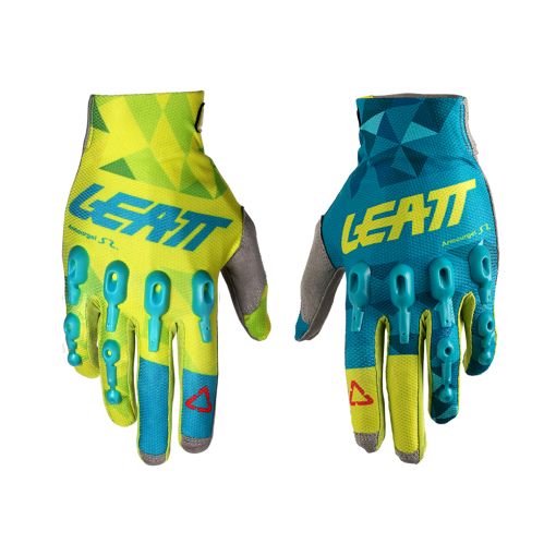 Leatt Motocross Gloves GPX 4.5 Lite Lime/Teal