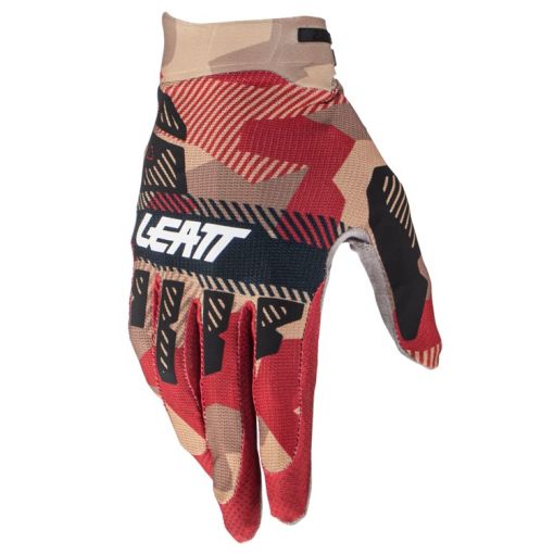 2024 Leatt Motocross Gloves Moto 2.5 X-Flow Ruby Stone