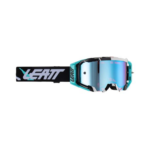 2023 Leatt Goggle Velocity 5.5 Iriz Acid Tiger - Blue Lens 