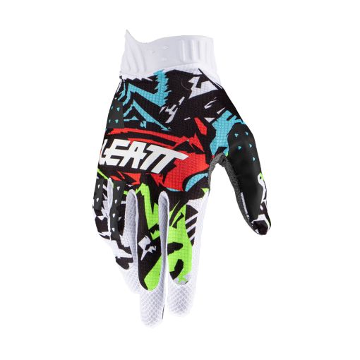 2023 Leatt Youth Motocross Gloves Moto 1.5 Zebra
