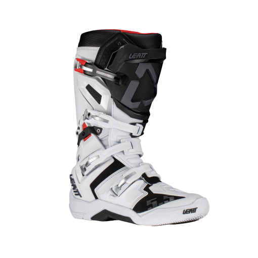 2023 Leatt Motocross Boots 5.5 Flexlock White