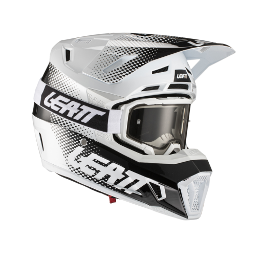 Leatt  Motocross Helmet Moto 7.5 V22 White + 4.5 Goggles