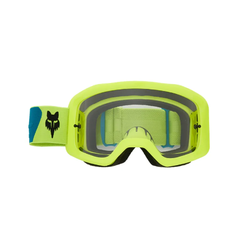 2024/Fox Main S Motocross Goggles (Flo Yellow) FREE ARMOR VISION smart film