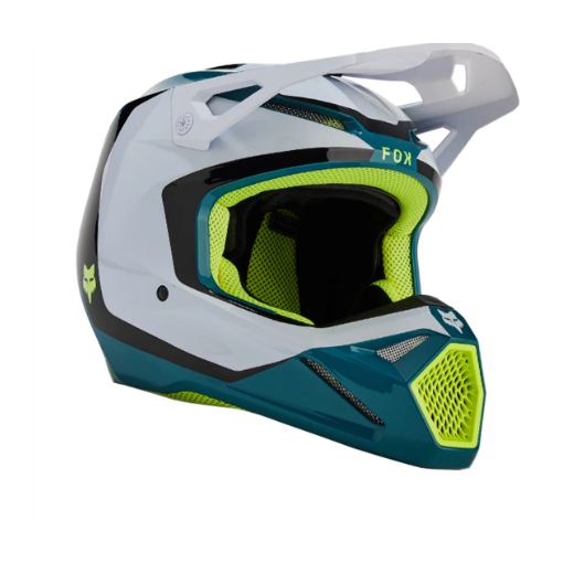 2024 Fox V1 Nitro Motocross Helmet (Maui Blue)