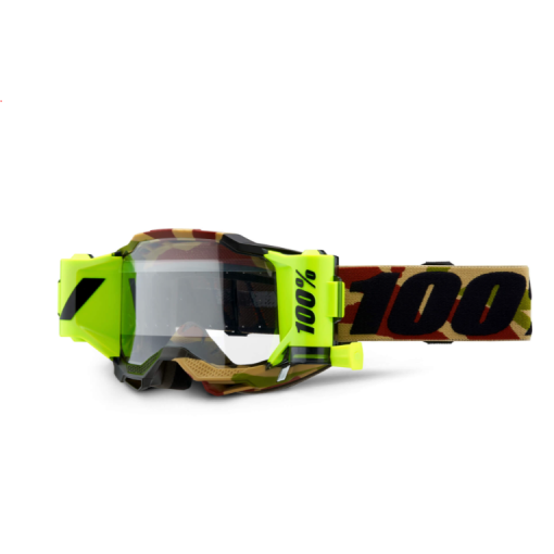 100% Accuri Gen 2 FORECAST ROLL OFF Motocross Goggles Mission Clear Lens