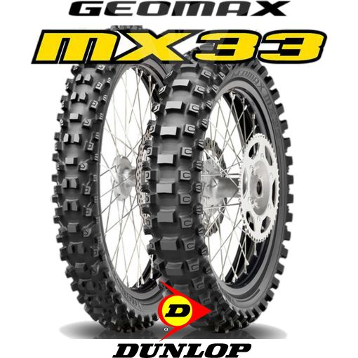 Dunlop Motocross Tyres Adult MX Bikes Geomax MX33 Soft