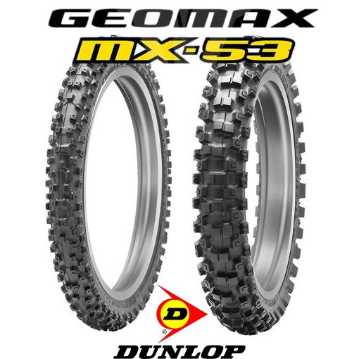 Dunlop Motocross Tyres Adult MX Bikes Geomax MX53 Intermediate