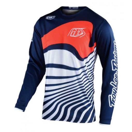 Troy Lee / Designs TLD GP Air Drift  Motocross Jersey Navy Orange 