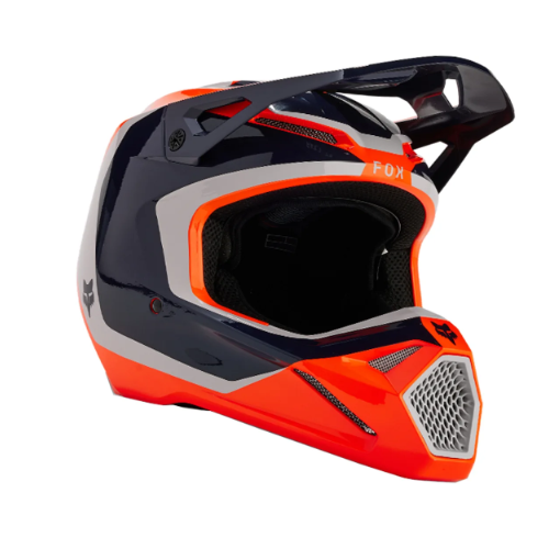 2024 Fox Youth V1 Nitro Motocross Helmet (Flo Orange)