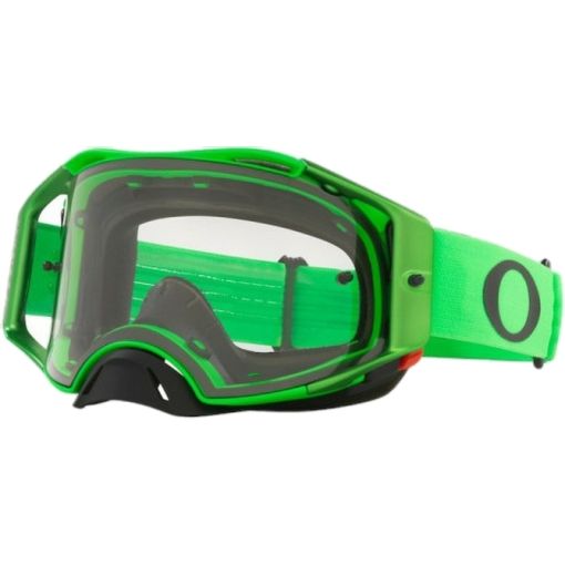 Oakley// Airbrake Motocross Goggles MOTO GREEN Clear Lens