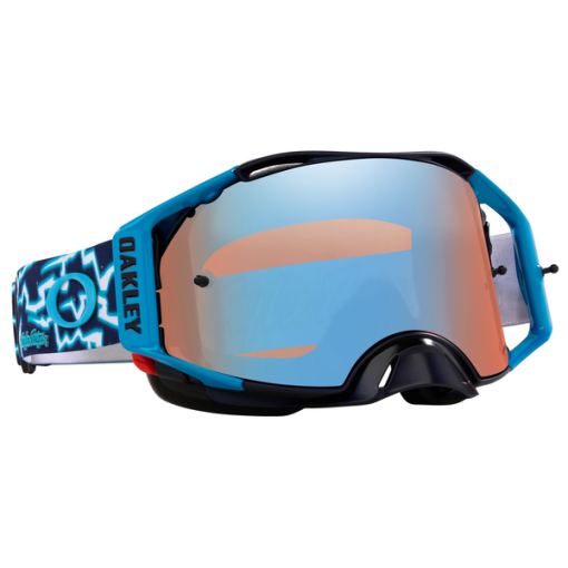 Oakley Airbrake TLD Blue Lightning Prizm MX Sapphire Lens Motocross Goggles
