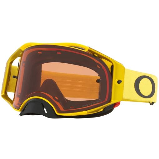 Oakley //Airbrake Motocross Goggles MOTO YELLOW Prizm Bronze Lens