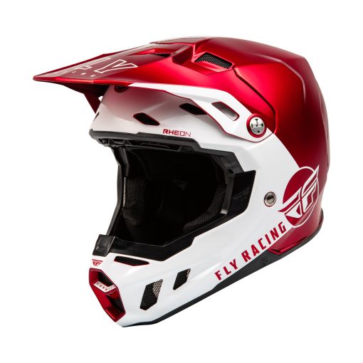 2024 Fly Racing Formula CC Centrum Adult Motocross Helmet (Metallic Red/White)