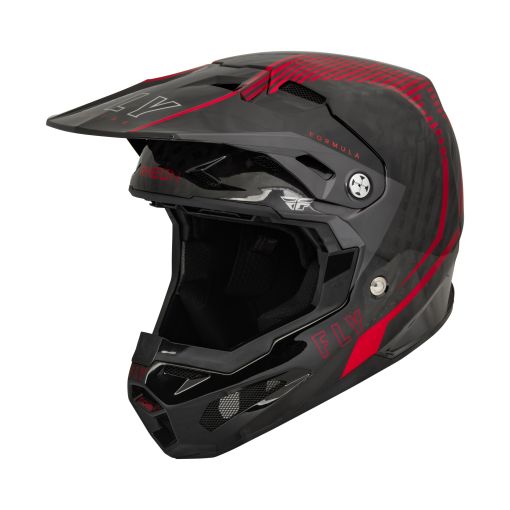 2023 Fly Racing Formula Carbon Tracer Motocross Helmet (Red/Black)