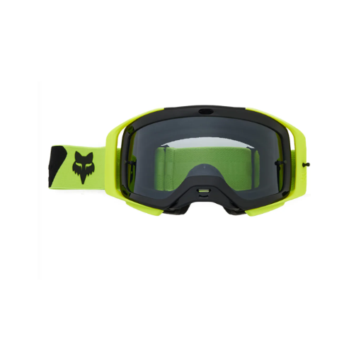2024/Fox Airspace Core Motocross Goggles Smoke (Flo Yellow) FREE ARMOR VISION smart film 